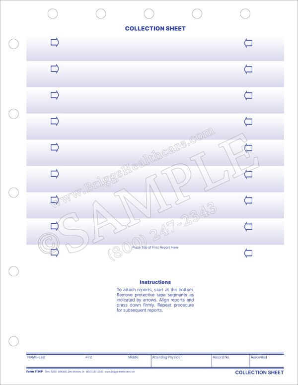 Source Note Collection Sheet Collection Sheet