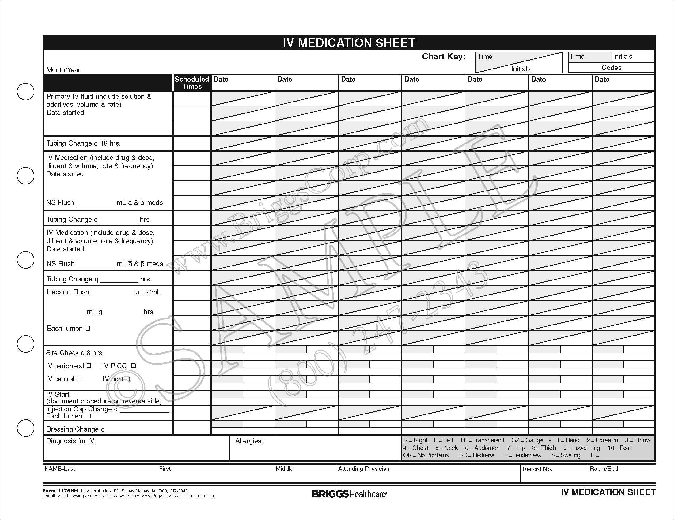iv medication sheet medication sheet