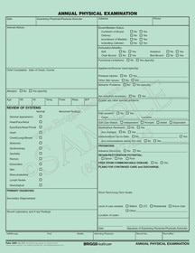 annual physical examination form