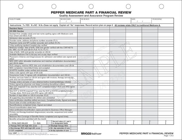 Medicare Part D >> PEPPER Medicare Part A Financial Review Medicare Part D >> PEPPER Medicare Part A Financial Review