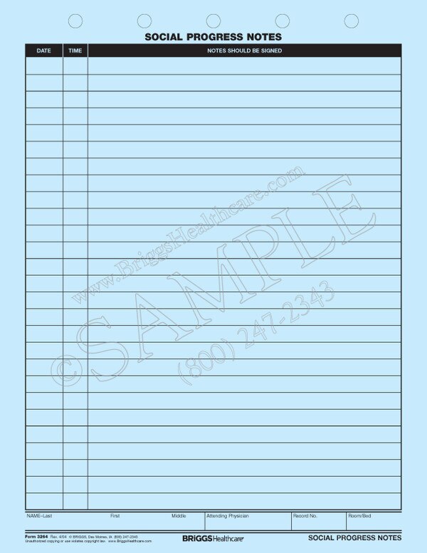 Social Progress Notes