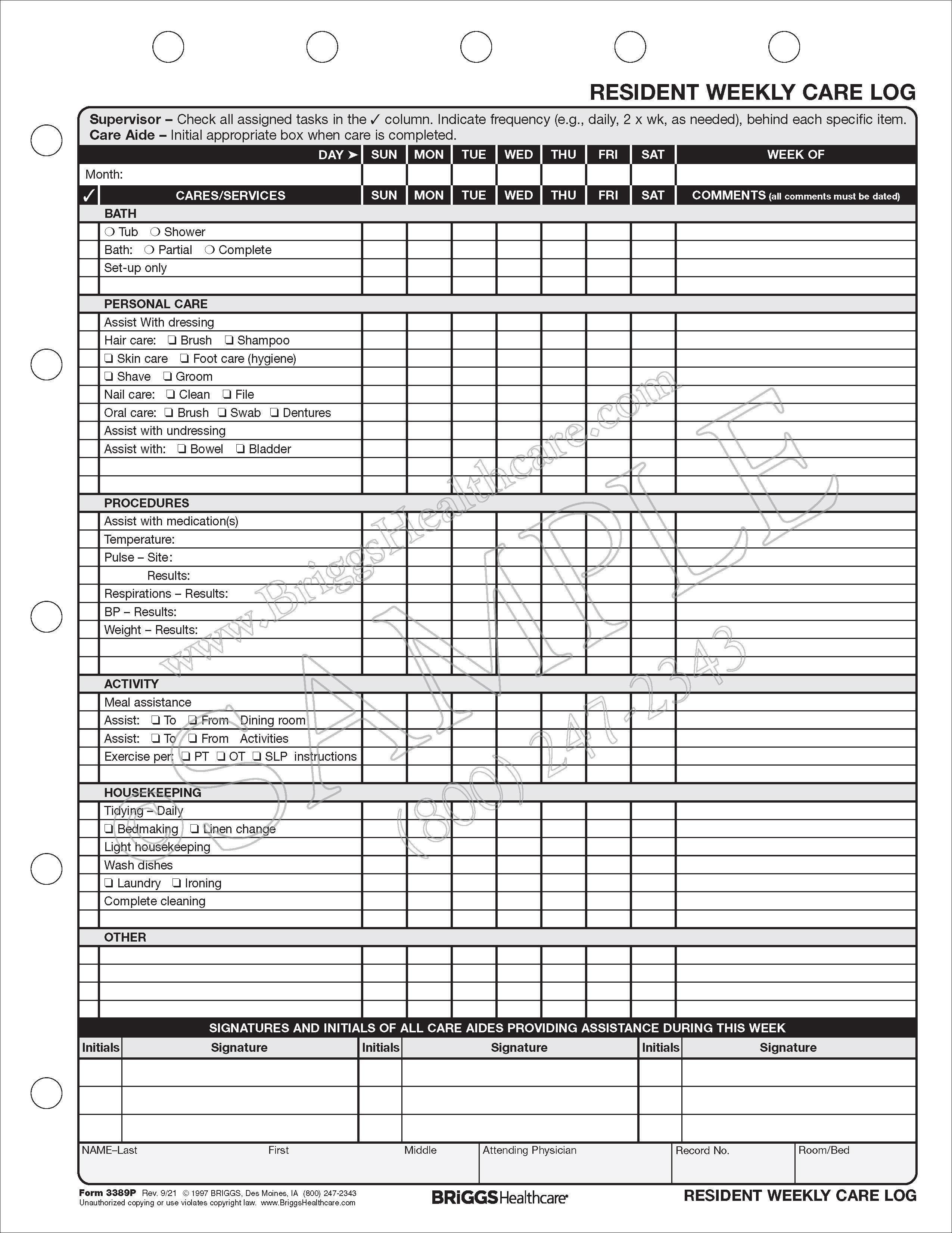 care log