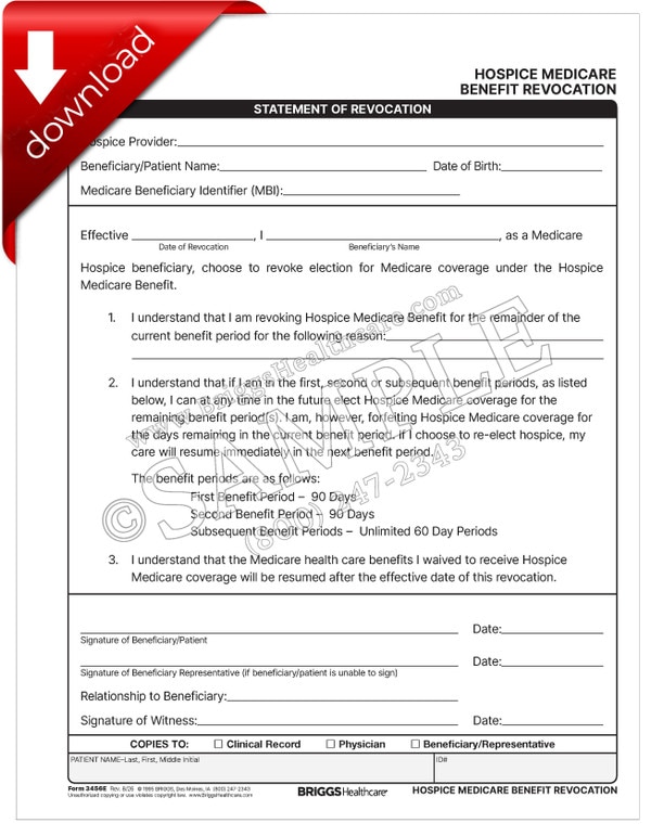 Hospice Revocation Form.pdf Hospice Medicare Benefit Revocation - DIGITAL FORM