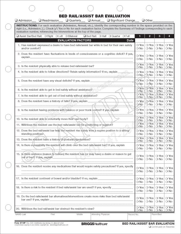 bed rail assist bar evaluation how to write a nursing assessment