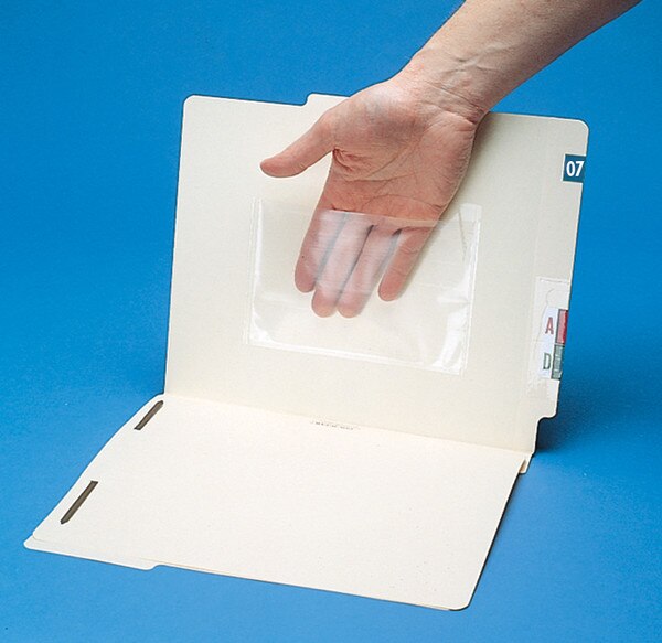 Self-adhesive document pockets image