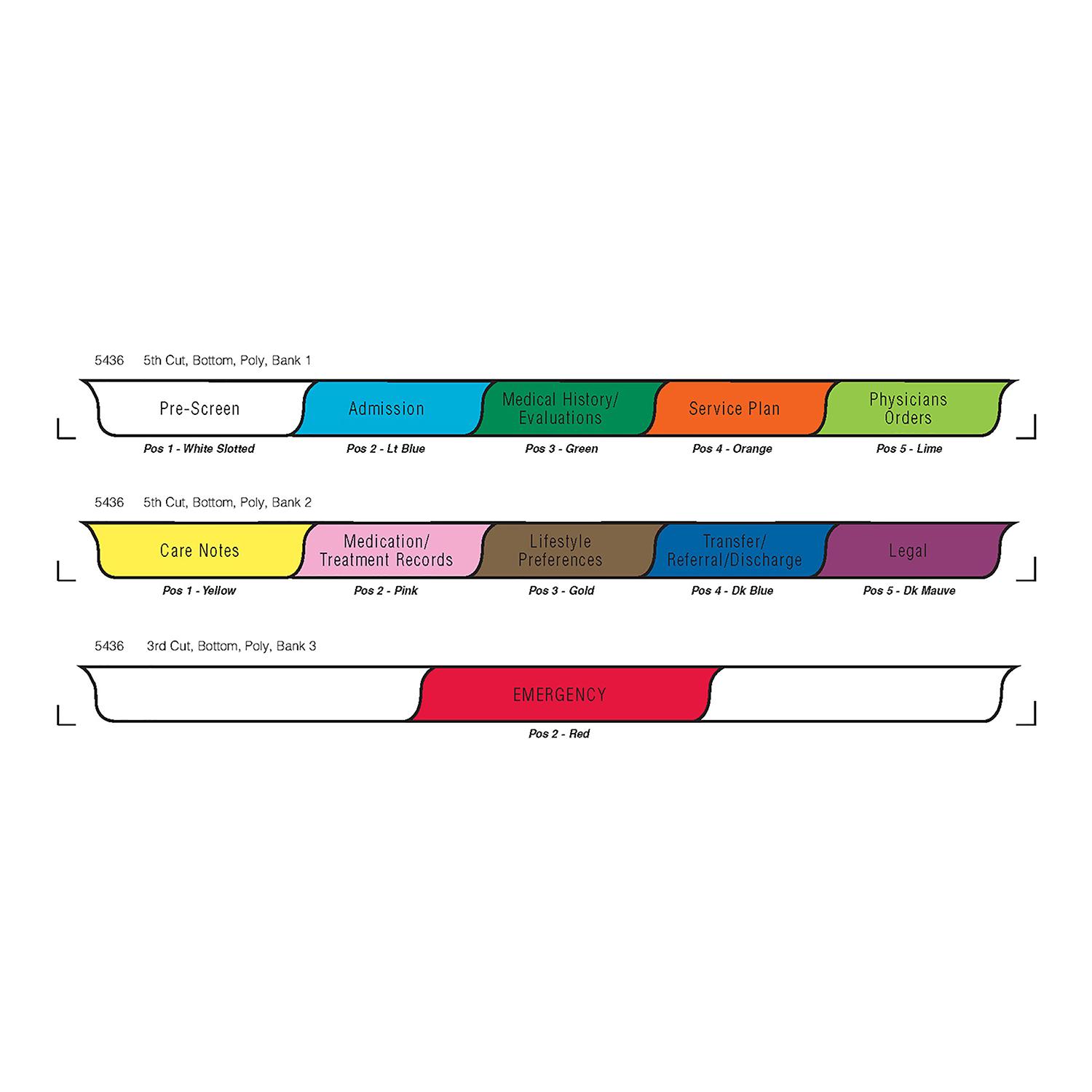 Medical Chart Divider Tabs