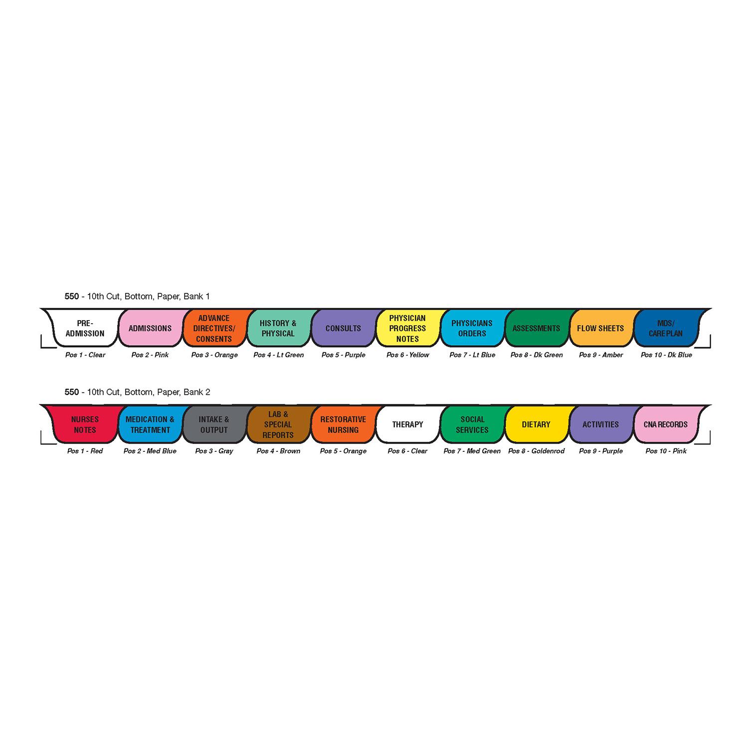 Long Term Care Chart Dividers