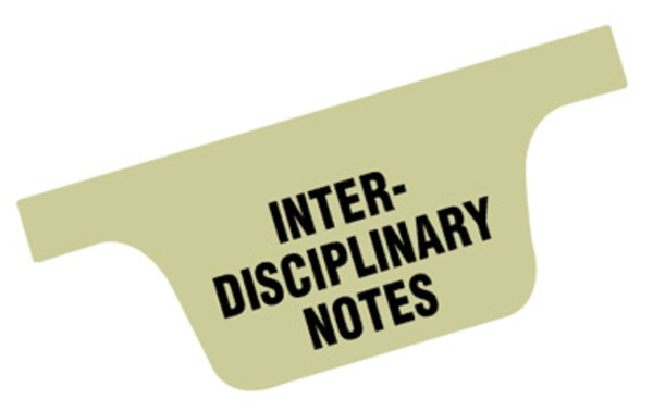 Chart Divider Tab - Interdisciplinary Notes - Poly - Bottom