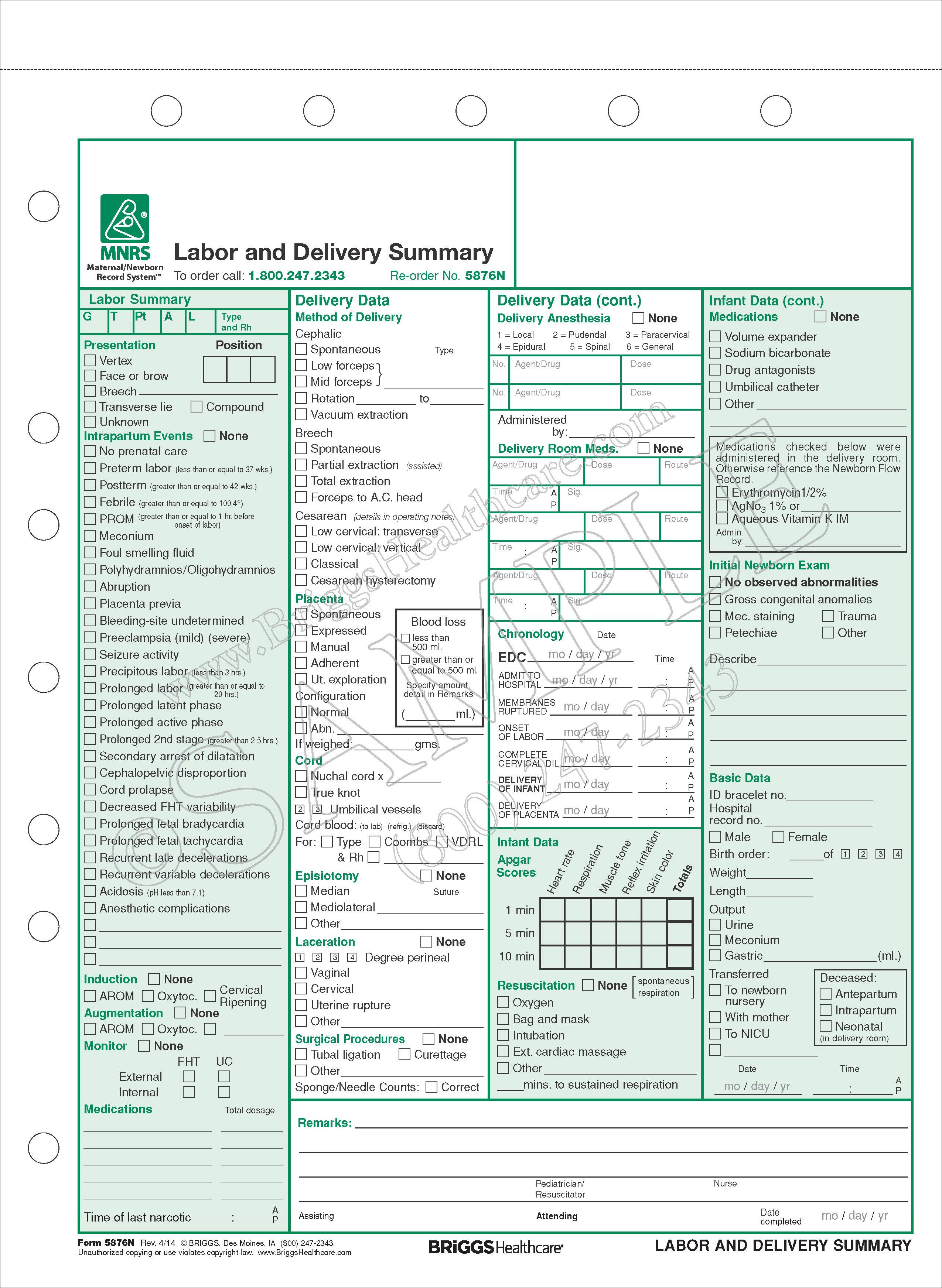 Labor And Delivery Charting