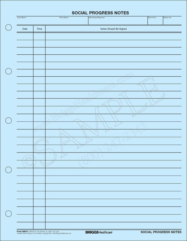 Social Progress Notes