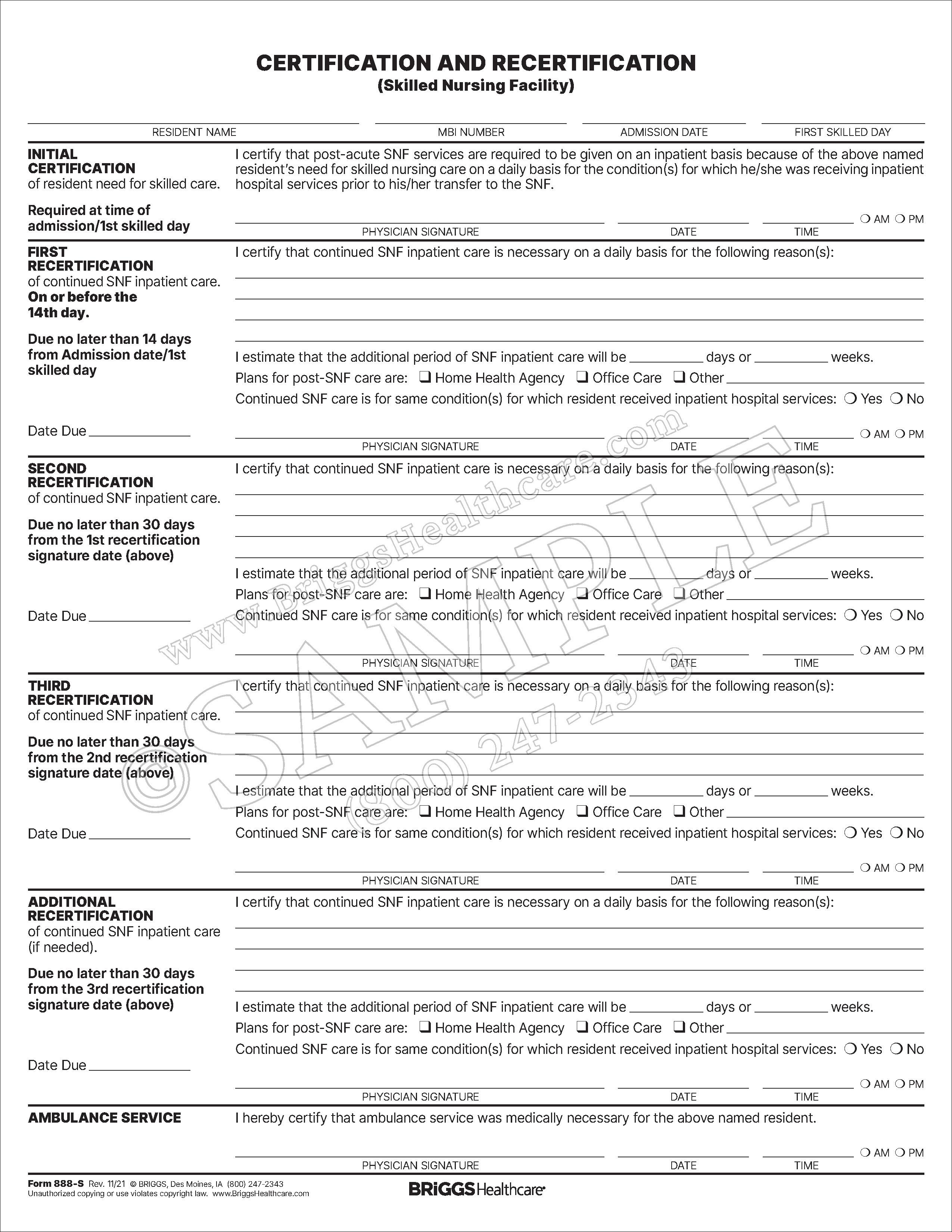 Products > Documentation > Physician & Telephone Orders > Admission ...