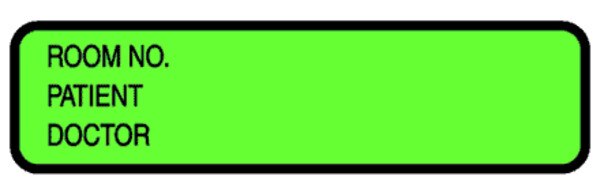 Chart ID Labels - Roll - Patient