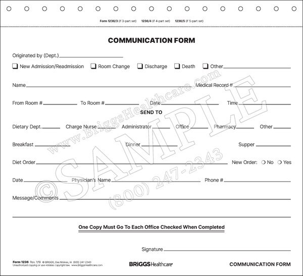 Communication Form