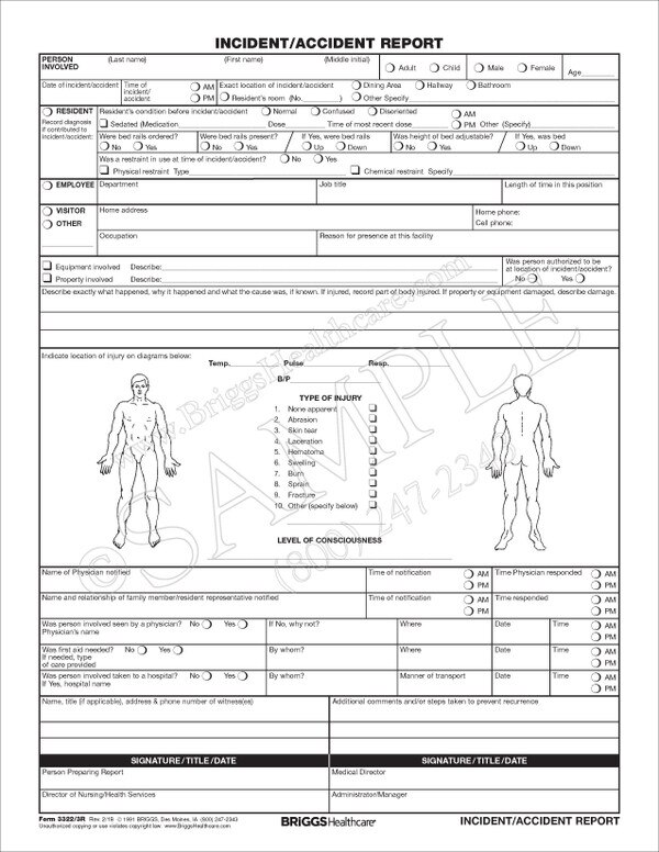 incident report 3322 incident report in nursing