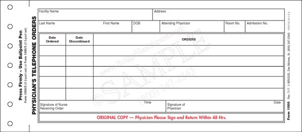products  documentation  physician  telephone orders
