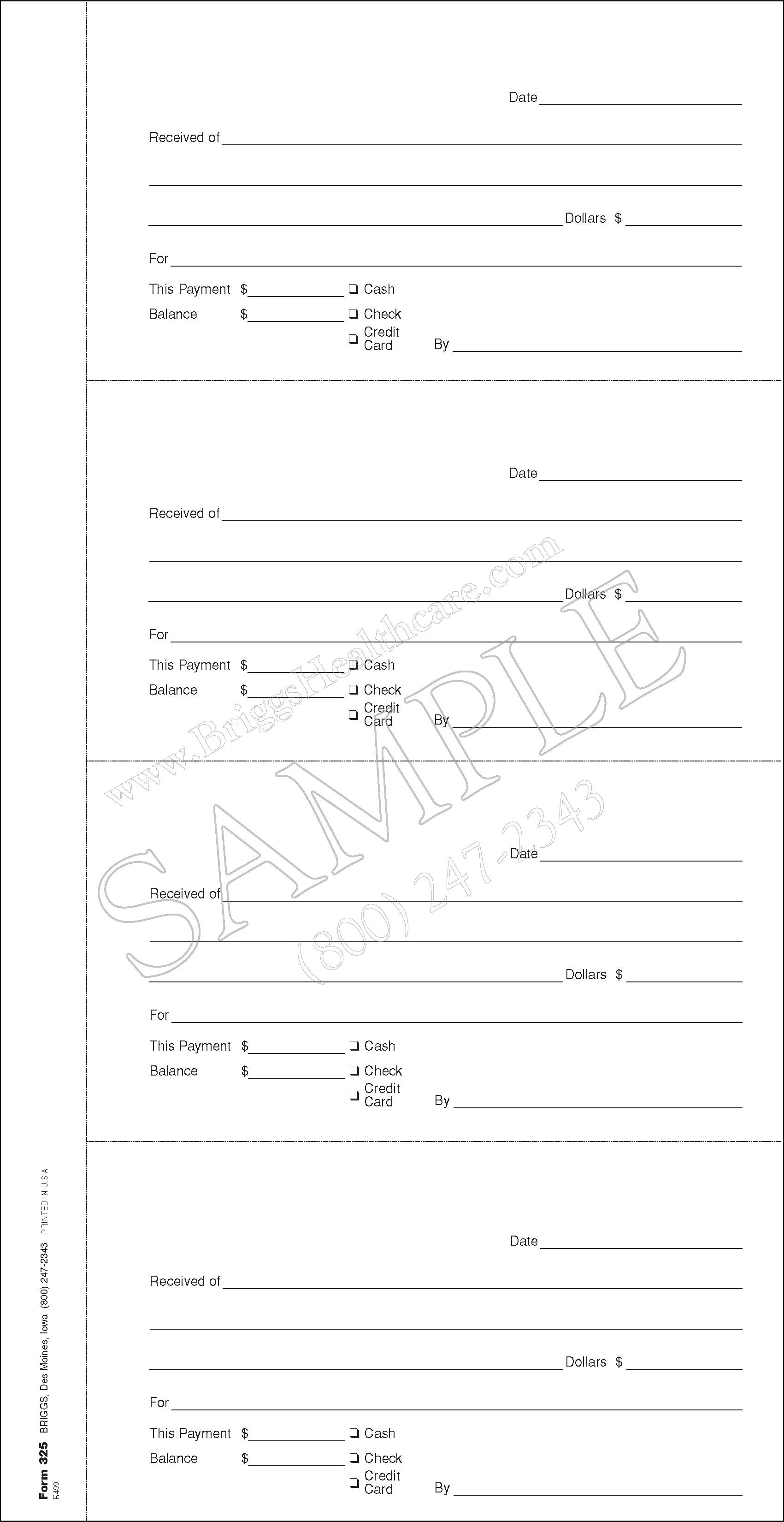 receipts book receipts book